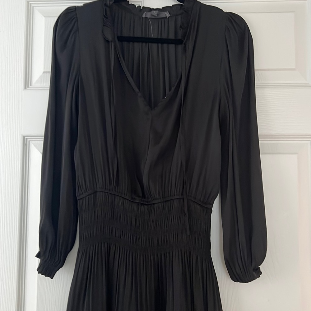 Black knee length dress